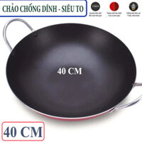 Chảo to chống dính 2 quai size 40 CM an toàn sử dụng cho mọi gia đình