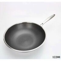 Chảo Tổ Ong Đáy Sâu Cán Inox 32cm