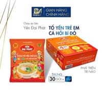 Cháo Tổ Yến Trẻ Em Cá Hồi Bí Đỏ - Yến Đại Phát - Thùng 30 Gói x50gr