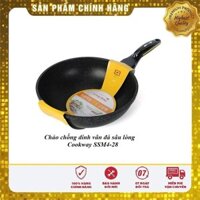 CHẢO TRÁNG MEN CHỐNG DÍNH VÂN ĐÁ LÒNG SÂU COOKWAY SSWM4-28 28CM