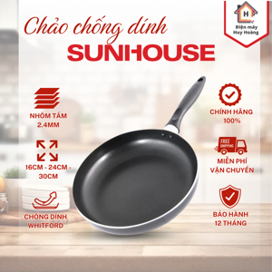 Chảo chống dính Sunhouse CT24 (CT-24) - 24cm