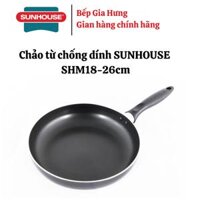 Chảo từ chống dính Sunhouse SHM18-26cm - Hàng chính hãng - size 18cm