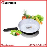 Chảo từ trắng Rapido đáy chấm size 24, chảo từ trắng men Đức chống dính