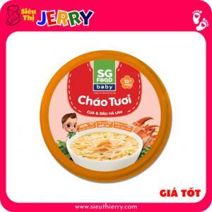 Cháo tươi Baby Sài Gòn Food cua gấc & Đậu hà lan 240g