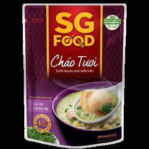 Cháo tươi cá lóc và cải bó xôi SG Food gói 270g (6 tháng)