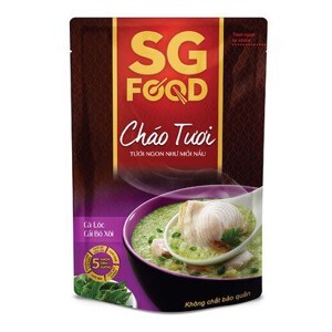 Cháo tươi cá lóc và cải bó xôi SG Food gói 270g (6 tháng)