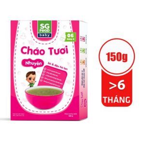 Cháo tươi nhuyễn Sài Gòn Food bò và đậu hà lan 150g (Trên 6 tháng)