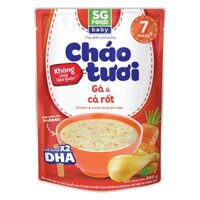 Cháo tươi SG Food Baby vị gà, cà rốt gói 240g (từ 7 tháng)