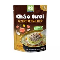 Cháo tươi tổ yến thịt thăn bí đỏ SGFood gói 240g (1 Gói)