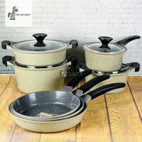 Chảo và nồi chống dính dòng Stone 7 lớp Lock&Lock phiphi shop