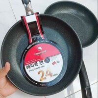 Chảo Vân đá 5lớp Happy Cook 24cm chống dính