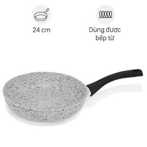 Chảo vân đá chống dính dùng trên bếp từ Supor Rock F23A24IH 24cm