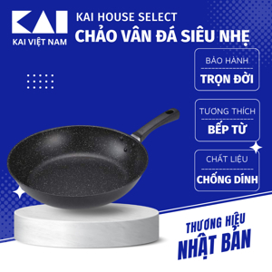 Chảo vân đá dùng được bếp từ 20cm KAI