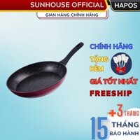 Chảo vân đá hoa cương Sunhouse Chính hãng, dùng được bếp từ, bếp ga, tay cầm cách nhiệt SFP24B/26B/28B - HAPOS OFFICIAL