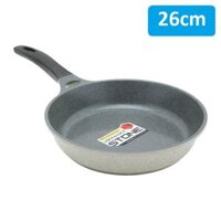 Chảo vân đá Lock&Lock dòng Stone 7 lớp các size từ 24cm đến 30cm LCA6243 LCA6263 LCA6283 LCA6285D LCA6305D - Chảo rán 26cm