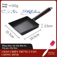 CHẢO VUÔNG ĐỔ TRỨNG