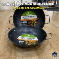 Chảo xào 2 quai chống dính sâu lòng elmich SM-5763ME36 size 36 cm hàng chính hãng - Gia dụng Du Thuỷ