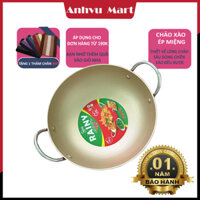 Chảo xào chống dính RAINY - Chảo xào 2 quai đúc miệng chống móp kích thước 20-40cm dày 1.6mm