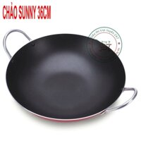 Chảo xào sâu lòng với kích thước 36cm Chảo xào chống dính bằng nhôm dùng trên nhiều loại bếp