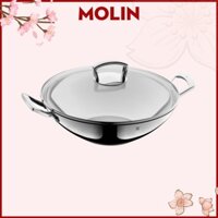 Chảo xào WMF Wok Party 28 cm Chảo sâu lòng WMF có vung kính [Hàng Đức]