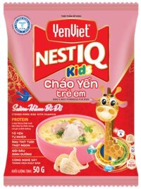 Cháo Yến Trẻ Em YenViet Nest IQ Sườn Hầm Bí Đỏ [Thùng 30 Gói x 50gr]