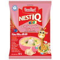 Cháo Yến Trẻ Em YenViet Nest IQ Sườn Hầm Bí Đỏ [Thùng 30 Gói x 50gr]