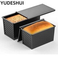 Chảo YUDESHUI Pullman, có nắp Chảo nướng bánh mì hình chữ nhật, Khuôn nướng bánh mì Hộp bánh mì nướng bằng thép Carbon chống dính