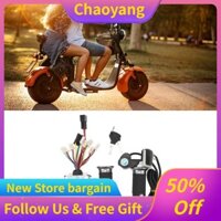 Chaoyangmall Bộ chuyển đổi xe đạp điện 48V 1000W Bộ điều khiển Tay ga có khóa Màn hình vuông cho động cơ DC E-bike Motor