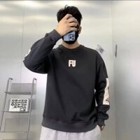 Chắp Vá Áo Nam Cổ Tròn Dài Tay Áo Thun Mùa Đông Mặc Đường Phố Mặc Đẹp Trai Top