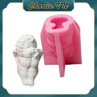 Char Little Kid Khuôn Silicon Làm Xà Phòng Chocolate Kẹo Bánh Trang Trí Nhà Cửa Nhựa Dính Khuôn Silicon