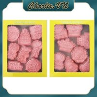 Char Pack Of 16 Khuôn Làm Bánh Quy Hoạt Hình Cho Người Hâm Mộ Nướng Bánh Quy Fondant Embosser Tem Chống Rỉ Món Tráng Miệng Nướng