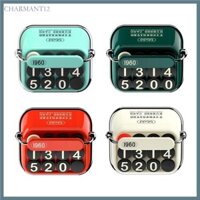 Char Phụ kiện nội thất ô tô Máy đánh chữ cổ điển Thẻ đỗ xe tạm thời Giấy phép tự động Dấu hiệu dừng Biển số điện thoại