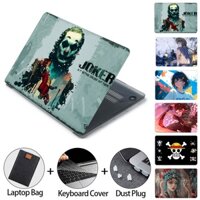 Character Print Hard Case for MacBook Air Pro Case M1 M2 A2681 A2338 A2337 A2442 A2485 A2251 A2289 A2179 A1932 A1466 A1369 A1502 A1425 With Keyboard Cover Dust Plugs Laptop Bag DSJ