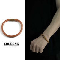 charm arms Women's arms stainless titanium bracelets men's and women's double bracelets Da Bò Retro Đồng Từ Vòng Tay Nam Nữ Độc Đáo Takahashi Làm Đẹp Màu Vòng Tay Cặp Đôi Vòng Tay Không Phai Màu Mới