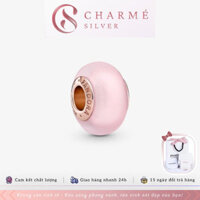 Charm Bạc 925 Cao Cấp Murano Hồng Pastel