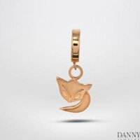 Charm Bạc 925 Danny Jewelry Biểu Tượng Hồ Ly PK007S Xi RhodiumVàng hồng - Vàng hồng