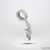 Charm Bạc 925 Danny Jewelry Biểu Tượng Cá Ngựa Xi RhodiumVàng hồng PK004S - Rhodium