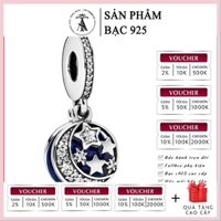 Charm bạc 925 , hàng chuẩn bạc - Charm Moon & Blue Sky thích hợp để mix vòng tay charm - DN284