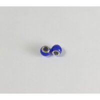 Charm bạc 925 tròn màu xanh