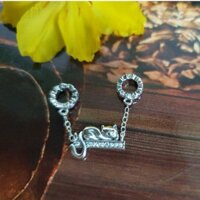 Charm bạc 925 - xích đu mèo
