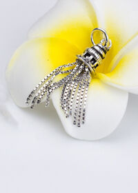 Charm bạc chuông tua rua treo - Ngọc Quý Gemstones
