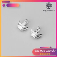 Charm bạc trắng thỏi bạc treo