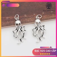 Charm bạc treo hình con bạch tuộc