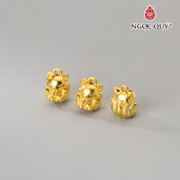 Charm bạc treo hồ ly 9 đuôi - Ngọc Quý Gemstones - Bạc mạ vàng