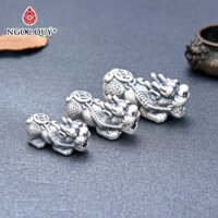 Charm bạc tỳ hưu xỏ ngang - Ngọc Quý Gemstones - 26.8mm