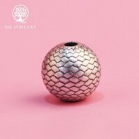 Charm bạc xỏ ngang vảy rồng - NQ Jewelry