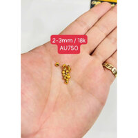 Charm bi 2,5 - 3 ly - Au 750 - 18kara - Giác cạnh - ko xi -  xịn hot siêu cứng bền rẻ - Shop pro mix handmade