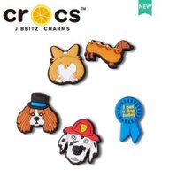 Charm cross Jibbitz Khóa Giày Lỗ Phụ Kiện Giày Champion Dog Series Spotted Dog Dachshund Khóa Trang Trí Dễ Thương Sticker Dép cross
