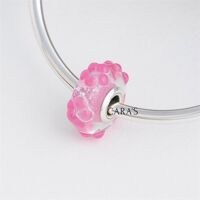 Charm glass hồng hoa 3D nổi