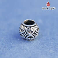 Charm hạt họa tiết trái tim - Ngọc Quý Gemstones